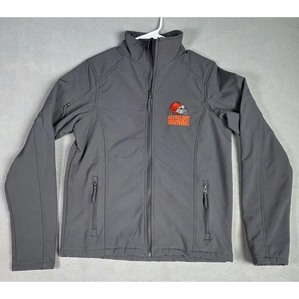 Mens Cleveland Browns Jacket SMALL Dunbrooke Full Zip Fleece Lined NFL